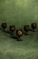 19th Century Nakashi Bidri Goblets Set